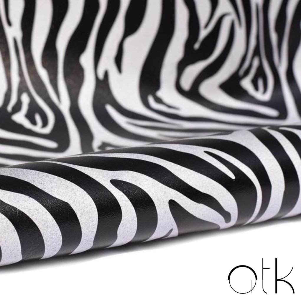 Real Leather Sheets for Cricut: Zebra Print Genuine Leather