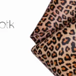 Bold leopard print leather for fashion and interiors