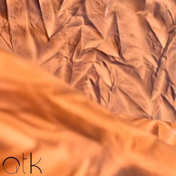 Close-up of Almond texture Crinkle Leather