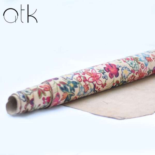 Floral Laminated Leather Rolls