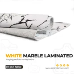 Custom White Marble Leather for Fashion Items