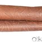 Premium dark green snakeskin pattern leather roll