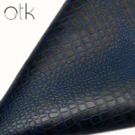 Fine night sea crocodile print embossed leather material for custom leather goods