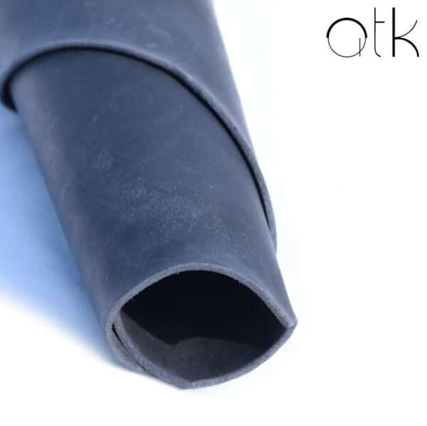 High-Quality Blue Veg Tan Leather Roll