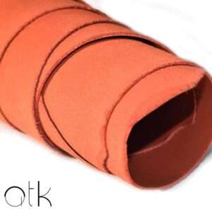 High-Quality Dark Orange Patent Demanded Leather Roll