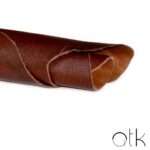 High-Quality Dark Tan Pit Spot Buffalo Leather