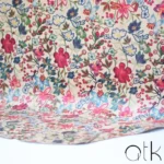 Floral Laminated Leather Material