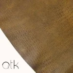 Muddy croc print embossed leather piece for tote bags and passport holders