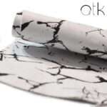 Premium White Marble Laminated Leather