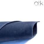 Luxurious Blue Vegetable Tanned Leather.
