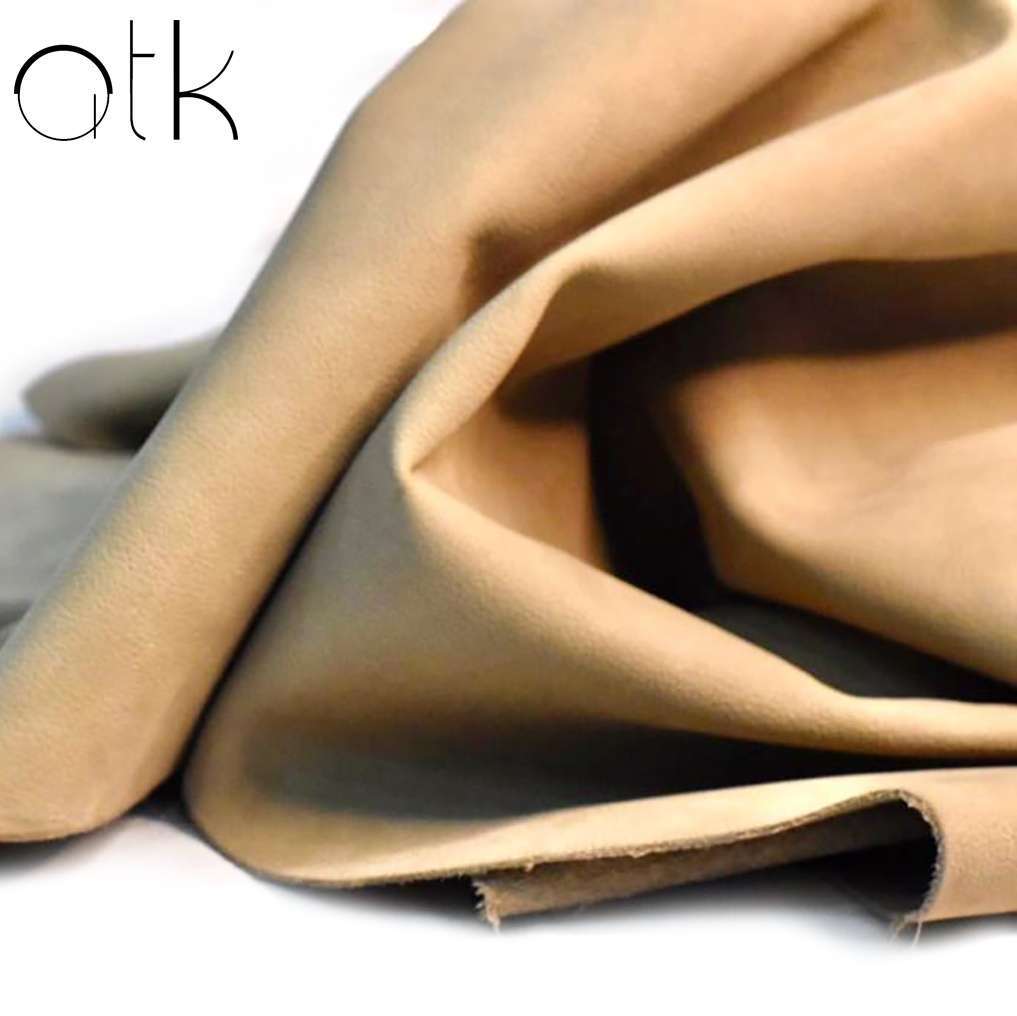 Metal Hummock Leather draped to show its flexibility