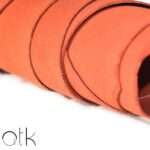 Premium Dark Orange Patent Leather