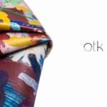 Folded Floral Digital Print Leather