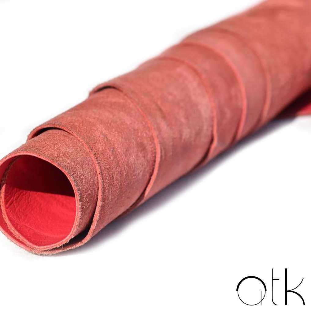 Rolled Queen Pink Softy Cow Leather