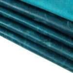 Stacked Pull-up Leather in Oceanic Wave color, ideal for custom leather accessories.