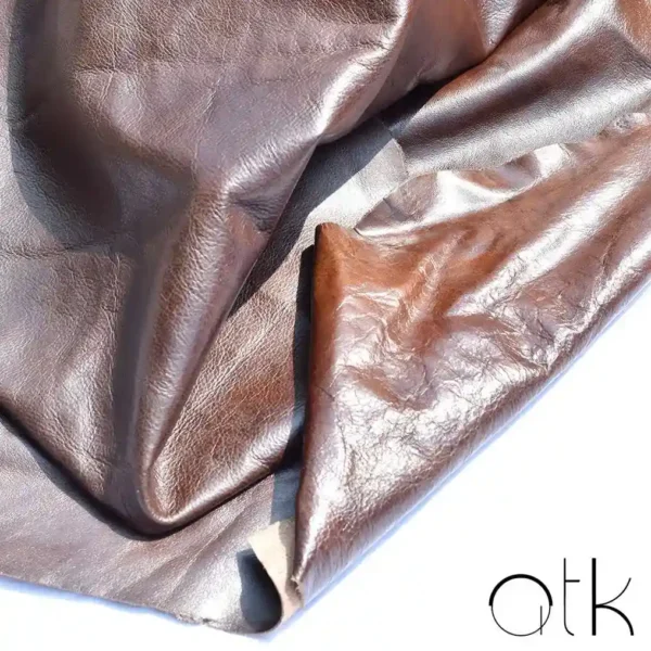 Sustainable Brown Upholstery Leather Piece