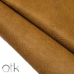 Detailed view of dirty yellow Taipan Snakeskin leather