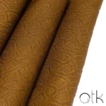 Rolled dirty yellow Taipan Snakeskin leather