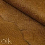 Close-up of dirty yellow Taipan Snakeskin leather