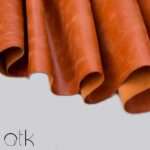 Tiffany Orange finished leather for bags, shoes, and belts