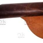 Elegantly displayed Horween leather showcasing premium quality.