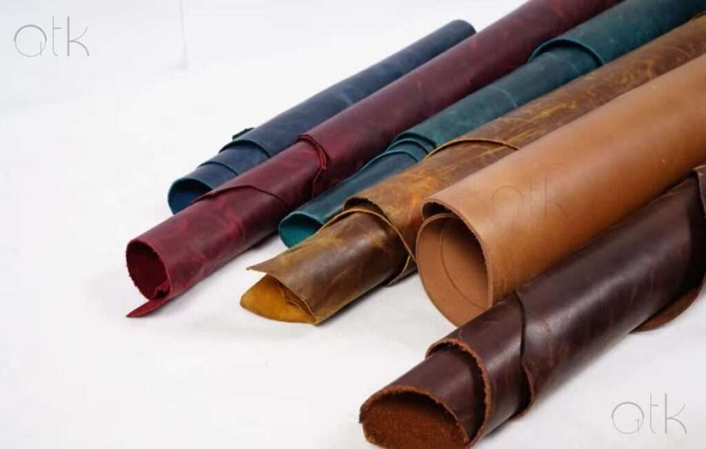 Close-Up of Pull-Up Leather Rolls