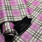 Purple Plaid Finished Leather- Akram Tannery Kasur