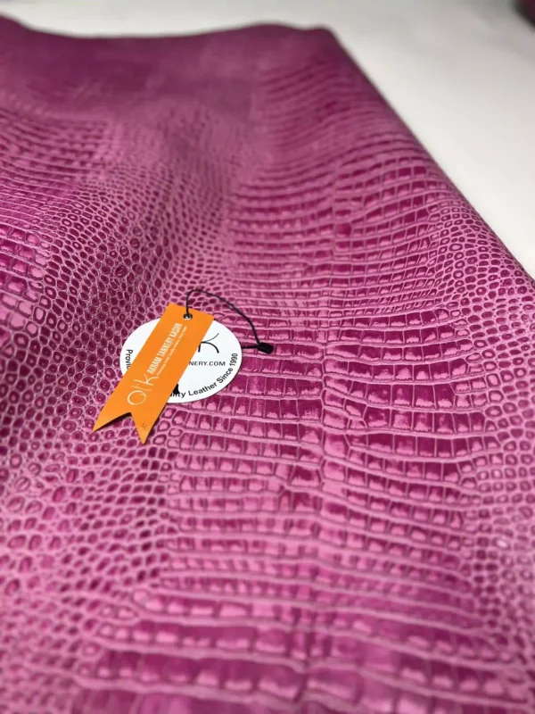 Saffron Croc Pink- Akram Tannery Kasur