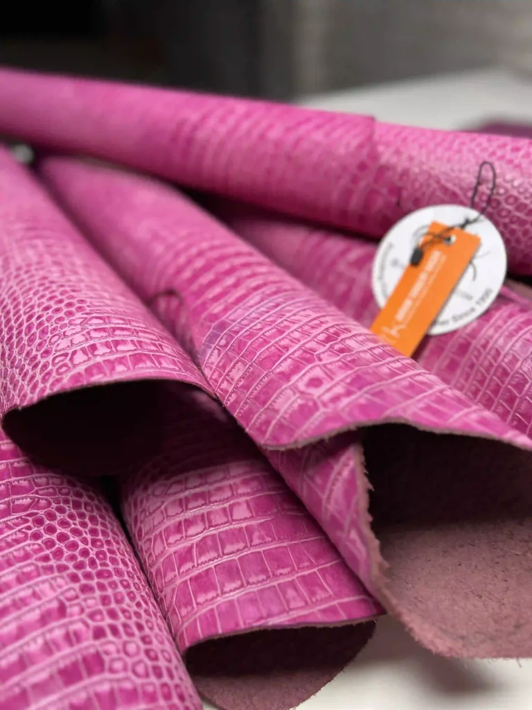 Saffron Croc Pink- Akram Tannery Kasur