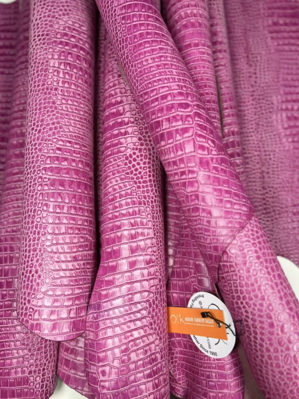 Saffron Croc Pink- Akram Tannery Kasur