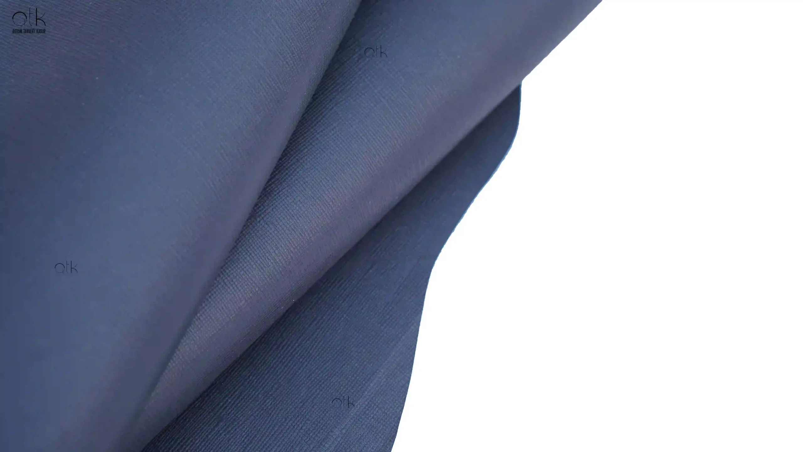 Blue AK Saffiano Leather- Akram Tannery Kasur