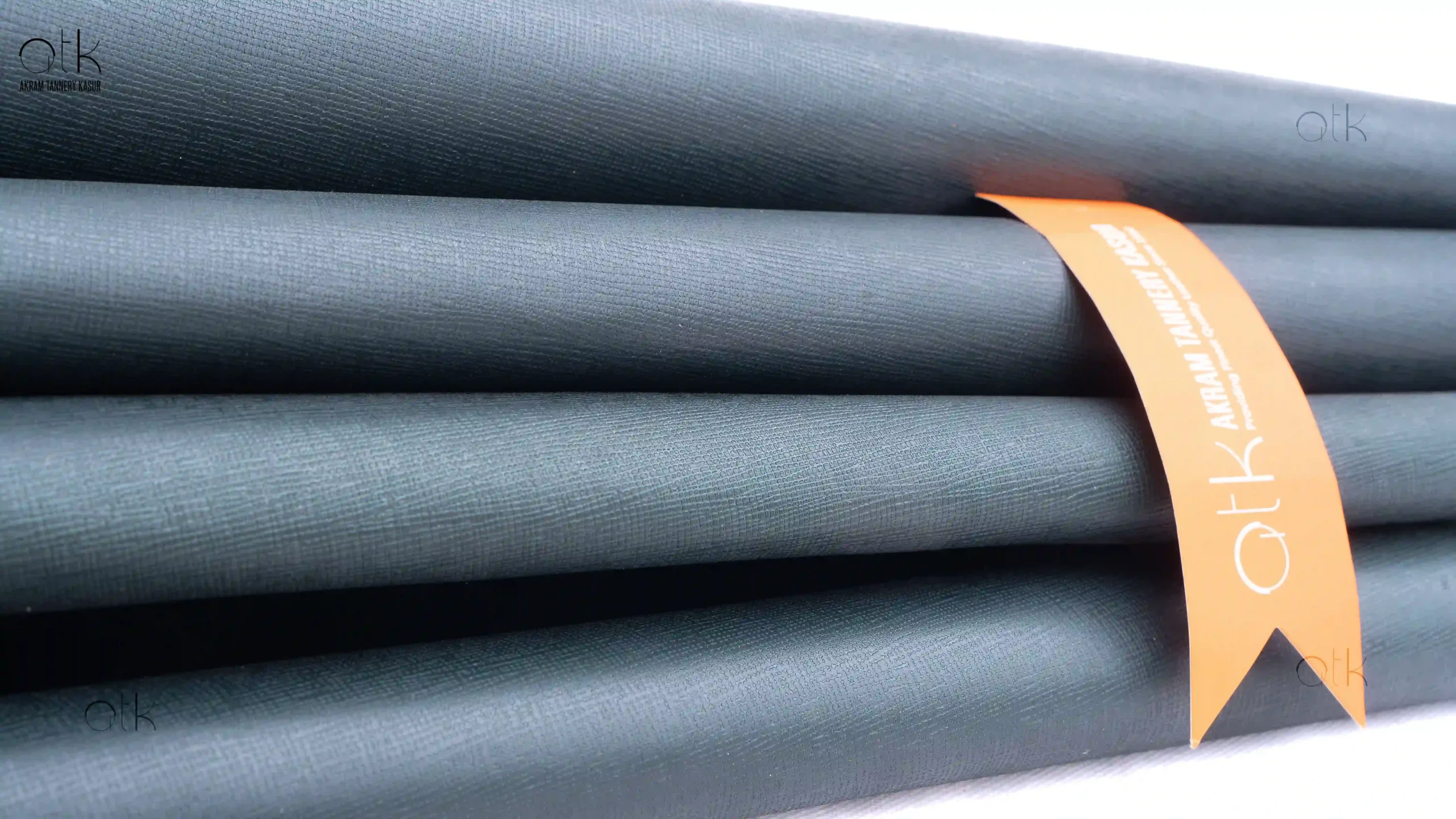 Dark Grey AK Saffiano Leather- Akram Tannery Kasur