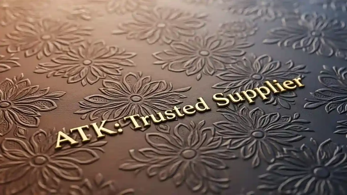 ATK Trusted Supplier embossed Leather