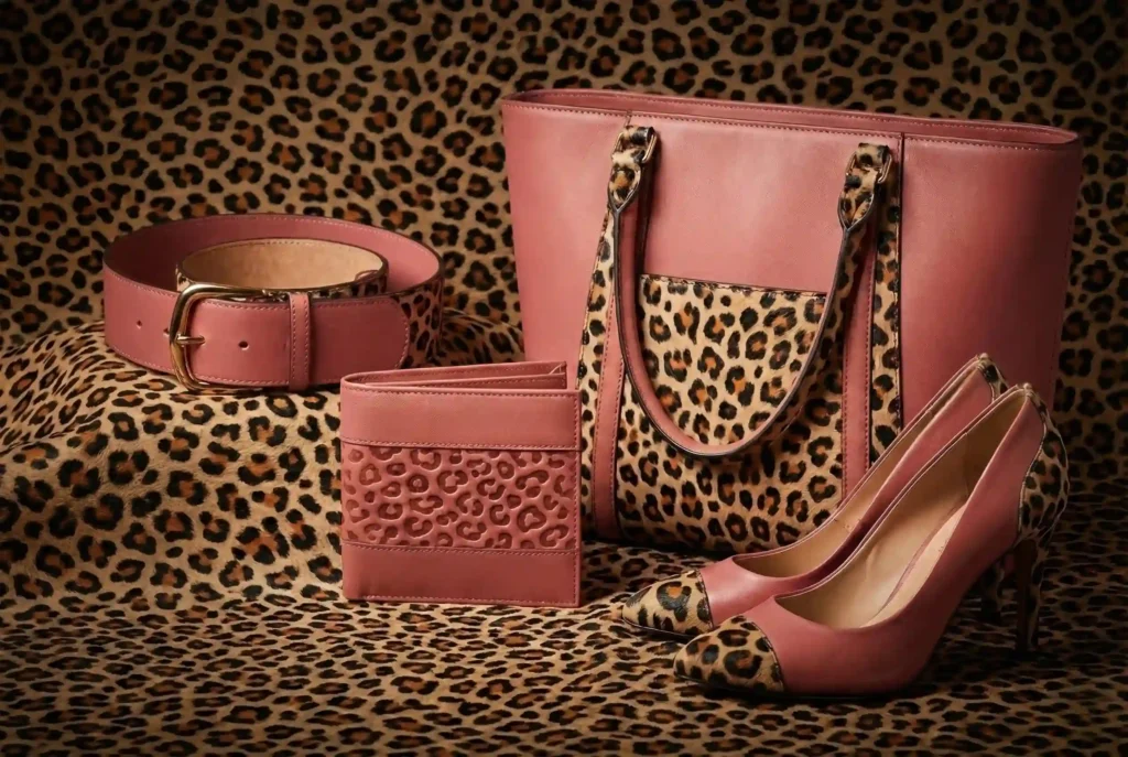 Digital Printing Leather - Pink