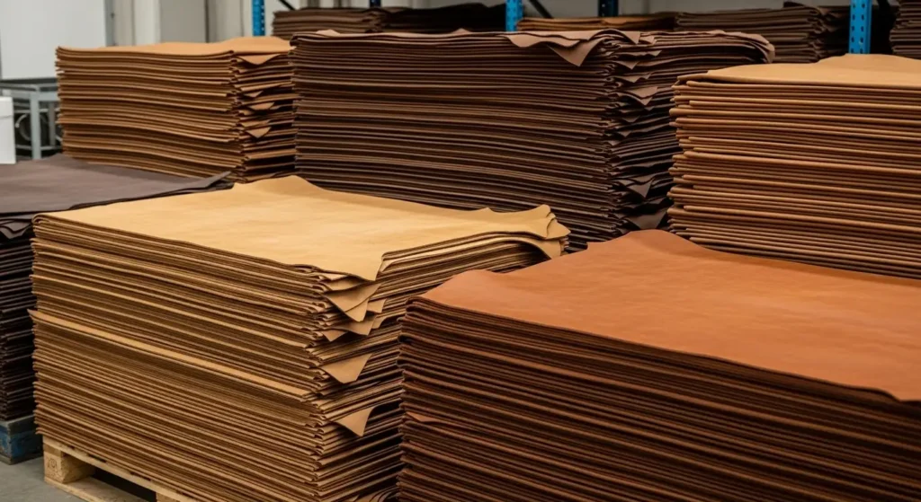 Stack and Arrange Crust Leather Hides Properly